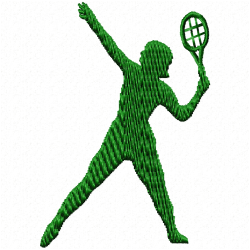 Sports Silhouette Embroidery Design 5